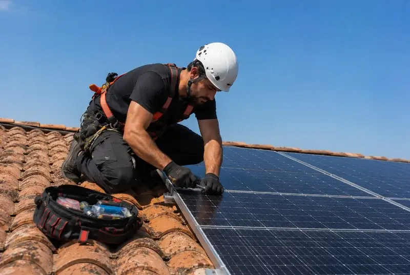 Maintenance et monitoring de panneaux solaires à Noyarey